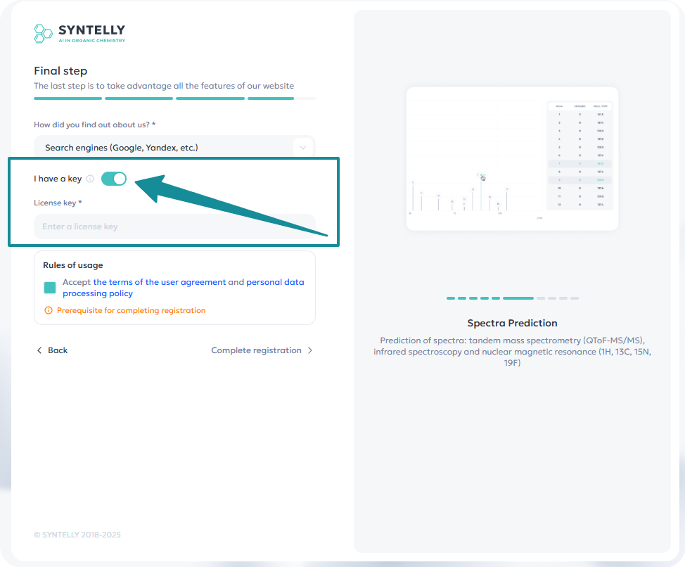 Entering a Product Key